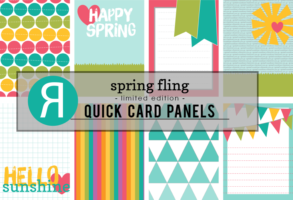 spring fling quick card panels