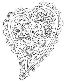 coloring book heart