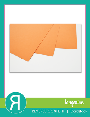 tangerine cardstock